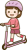 キックボードに乗る女の子