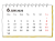 2025年 手書き風の月間カレンダー ６月