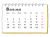 2025年 手書き風の月間カレンダー ８月