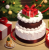 クリスマスケーキ　イラスト　No4