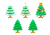 クリスマスツリーのバリエーションセット