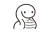 白黒線画のヘビがかわいい巳年用年賀素材