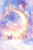 クリスマスなファンタジーサンタクロースの背景や便せんに使いやすい絵本の様な水彩イラスト背景