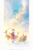 クリスマスなファンタジーサンタクロースの背景や便せんに使いやすい絵本の様な水彩イラスト背景