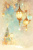 クリスマスなファンタジー背景や便せんに使いやすい絵本の様な水彩イラスト背景