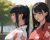 着物姿の女性　成人式　イラスト　　No14