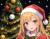 女性サンタクロース　イラスト　No273