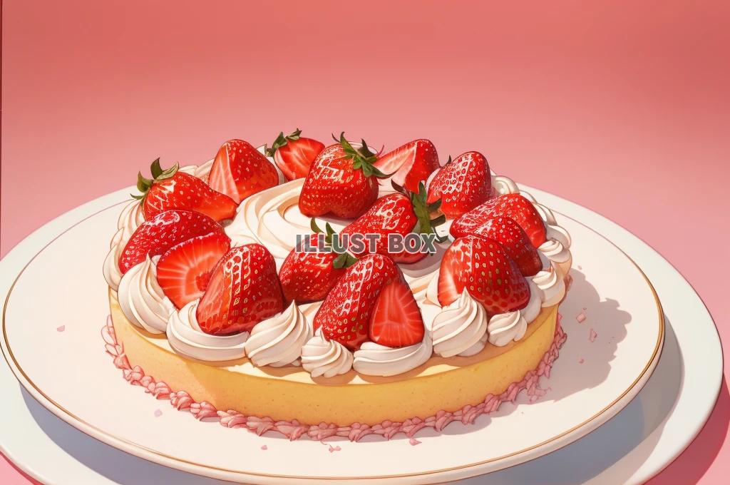クリスマスケーキ　イラスト　No13