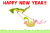 へびとりゅう１（巳年年賀状素材・文字無し）