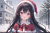 女性サンタクロース　イラスト　No278