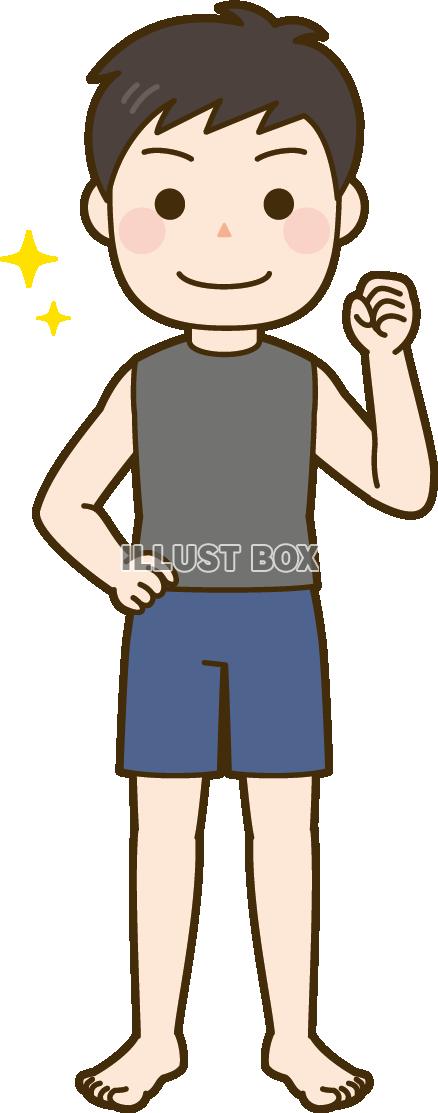 標準体型の男性