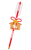 巳年の絵馬のついた破魔矢