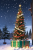幻想的な風景　クリスマスのイラスト　No340