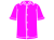 紫色の半袖のTシャツのシルエット