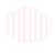 もこもこ吹き出し　ストライプ　白×ピンク