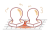 網の上の焼き餅のイラスト