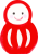 お正月イラスト13「だるま」