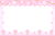 満開の桜並木のフレーム素材