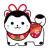 かわいい狛犬のイラスト