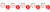 紅白の梅のお花のライン２