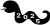 ヘビのシルエットの年号２０２５　黒２