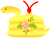 へびの土鈴２（巳年年賀状素材）