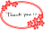 Thank you !!　手書き文字プレート４