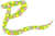  巳の花文字（年賀状素材）４