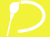 黄色の筆で描いてるシルエット