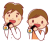 恵方巻きを食べる夫婦のイラスト