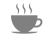 コーヒーカップのマーク（カフェアイコン）
