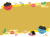 節分のかわいいイラスト入り背景フレーム