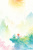 冬に使えそうな鬼のファンタジー絵本風イラスト！背景や便せんに使いやすい絵本の様な水彩イラスト