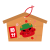 節分のイラストの入った絵馬