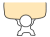 何かを背負う棒人間