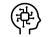 AI・人工知能のアイコン（頭脳マーク）