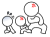 後に仲間を引き連れて怒る棒人間
