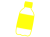 黄色のペットボトルのシルエット