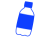 青色のペットボトルのシルエット