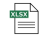 エクセルファイルのアイコン（xlsx）