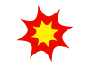 爆発マーク（衝撃アイコン）