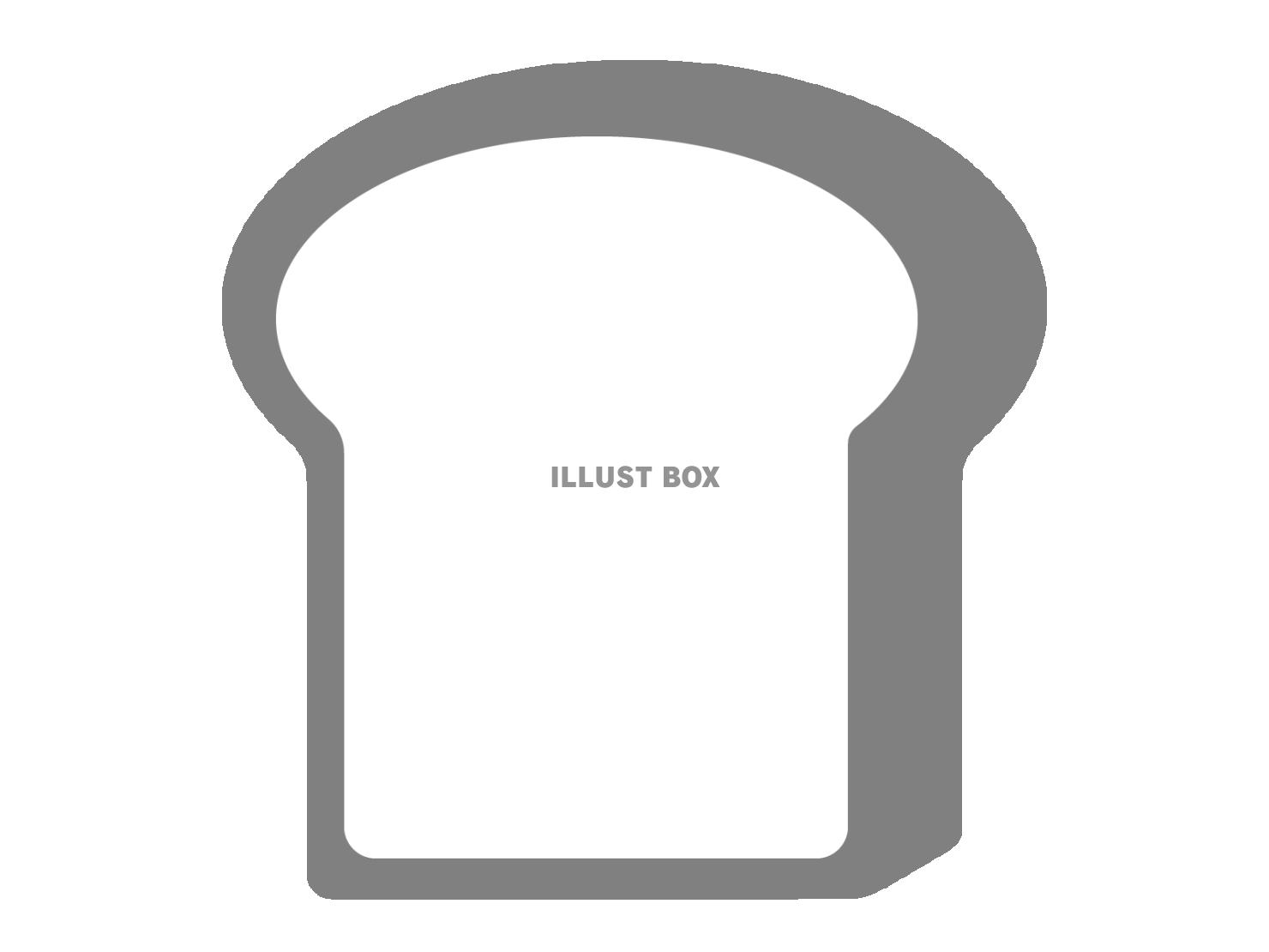 食パンのシルエットアイコン