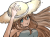 麦わら帽子をかぶる女性