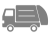 ゴミ収集車のシルエットアイコン