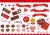 バレンタインのイラスト素材セット