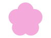 梅の花のシルエットアイコン
