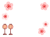 ぼんぼりと梅のフレーム　透過png