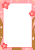 桜が満開に咲いた春のフレーム(透過png)