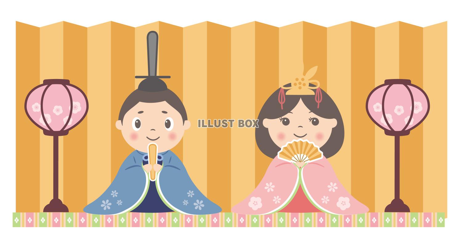 ひな祭り★ひな人形★おひなさまイラスト