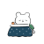 こたつでくつろぐくま
